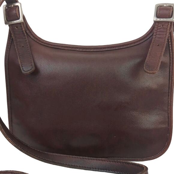 Coach Vintage Mini Flap Over Brown Leather Crossbody Purse Creed D0D-9142 - Picture 3 of 7